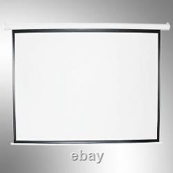 100 Electric Motorized Projector Screen Home Theater 43/169 Remote Control HD