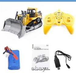 116 2.4G 9CH Remote Control Bulldozer Construction Vehicle Heavy Loader RC Toy