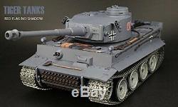 116 German Tiger I RC Tank Ultimate Metal Version 2.4GHz Smoke & Sound New