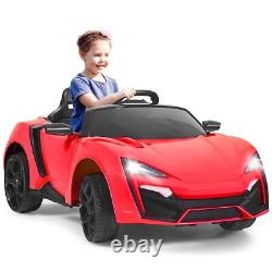 12V Kids Electric Ride On Car Battery Powered Vehicle Remote Control LED Lights