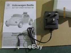 12V Kids Ride On Car Electric Licensed VW BEETLE Remote Control Twin Motors USB