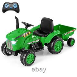 12V Kids Ride On Tractor 2-in-1 Toddlers Electric Toy Car with Remote Control