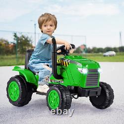 12V Kids Ride On Tractor 2-in-1 Toddlers Electric Toy Car with Remote Control