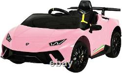 12V Lamborghini Huracan Kids Electric Ride on Sports Car Parental Remote Control