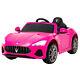 12v Maserati Licensed Pink Kids Ride On Electric Car With Music Remote Control