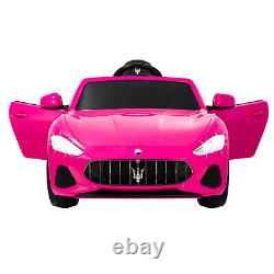 12V Maserati Licensed Pink Kids Ride On Electric Car with Music Remote Control