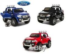 12v Ford Ranger Pickup Kids Electric Ride On Truck 2 Seater + Remote Control