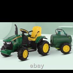12v Kids Electric Ride On Tractor With Water Tank & Parental Remote Control