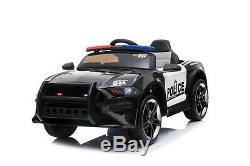 12v Police Kids Electric Ride On Battery Car With 2.4g Parental Remote Control