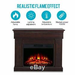1350W Electric Fireplace Heater Fire Freestanding Flame Effect Stove & Surround