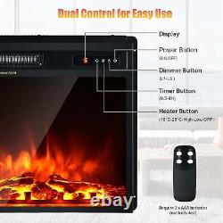 1500W Electric Fireplace 18 Electric Fireplace Remote Control Stove Heater