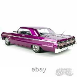 1/10 Chevrolet Impala SS 1964 RC Car Hopping Lowrider Kandy & Chrome Purple