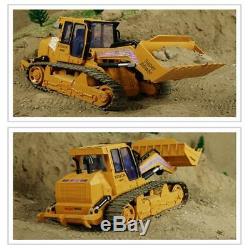 1/12 RC Truck Excavator Digger Bulldozer Remote Control Toy with Sound & Light