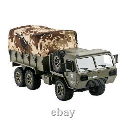 1/16 6WD RC Military Truck Crawler Car, Remote Control Electric Army Vehicle