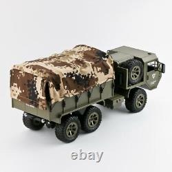 1/16 6WD RC Military Truck Crawler Car, Remote Control Electric Army Vehicle