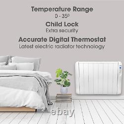 2000w Electric Panel Heater Radiator With Timer Thermostat Wall Mounted