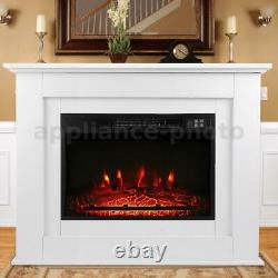 2KW Electric Fireplace Fire Place Remote Control Heater Lighting Surround Flame