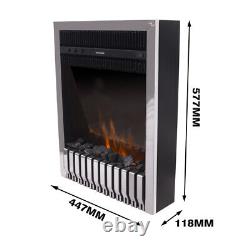 2KW Remote Control Modern Electric Fireplace LED Fire Place Heater Inset Stove