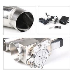 2.5 inch 63mm Exhaust Control Pipe Dual Valve Electric Y Pipe wish Remote