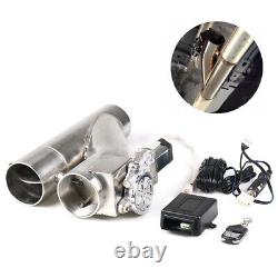 2.5 inch 63mm Exhaust Control Pipe Dual Valve Electric Y Pipe wish Remote