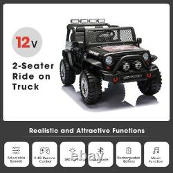 2 Seater Kids Electric Ride On Car Truck Off-road Toy with Remote Control 12V