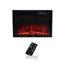 30 Inch Electric Fire LED Insert Fireplace with Flame Fire Lights Surround Suite