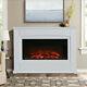 30 Inch Modern Electric Fire Fireplace With Remote Control Surround Led Lights