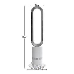 31-Inch Bladeless Tower Fan with Remote Control Standing Cooling Fan for Bedroom