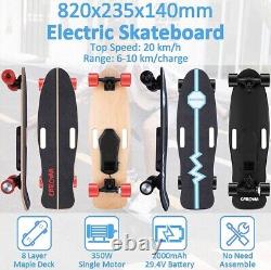 350W Motor Electric Skateboard E-Longboard withRemote Control Adult Teen Gifts New