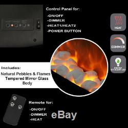 35/50 Inch Electric Fireplace Wall Mounted Large Electric Heater +Remote Control