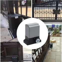 370W Sliding Gate Opener Electric Operator Remote Control Automatic1M Rack