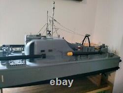 3 foot Brave Borderer MTB model boat Wireless Remote Control, 2 shafts 2 rudders
