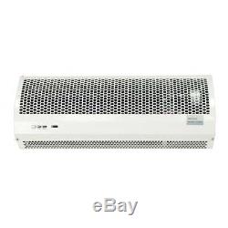 3kw Electric Over Door Warm Air Curtain Fan Heater Thermal OP + Remote Control