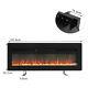 40/50/60 Electric Fireplace Freestanding Wall/insert Mounted Fire Suite Heater
