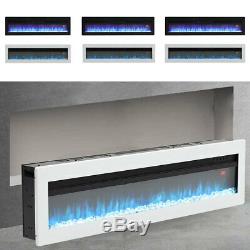 40 Inch Led Flames Thin Inset Into Fire Wall Mounted/free Standing Electric Fire