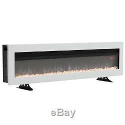 40 Inch Led Flames Thin Inset Into Fire Wall Mounted/free Standing Electric Fire