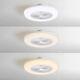 42, 52 Remote Control Ceiling Fan With Led Light Adjustable Wind Speed Timer