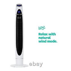 43 Oscillating Tower Fan With Remote Control 60w Air Cooling Fan 3 Speed Timer