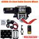 4500lbs Electric Winch Recovery Heavy Duty 12v Remote Control Rope Trailer Truck