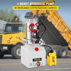 4L Single Acting Hydraulic Pump Dump Trailer Remote Car Control Kit 2850R/Min