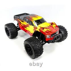 4WD RC Monster Truck Off-Road Vehicle 1/10 Scale Remote Control Crawler Car Fire