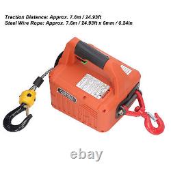 500KG Portable Tracking Block Electric Winch Hoist Remote Control HoistUK