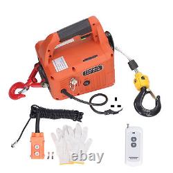 500KG Portable Tracking Block Electric Winch Hoist Remote Control HoistUK