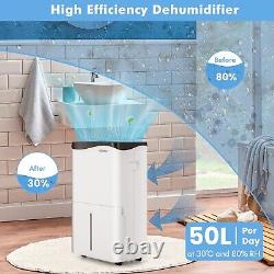 50L/Day Dehumidifier Electric Air De-Humidifier Portable Quiet Dehumidifier Home