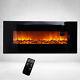 50 Electric Fireplace Recessed / In-wall Fire Heater Remote Control With Timer