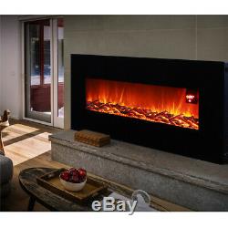 50 Electric Fireplace Recessed / in-Wall Fire Heater Remote Control with Timer