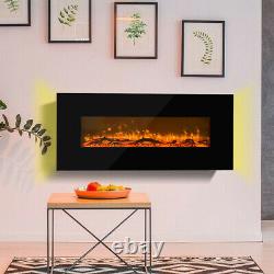50 INCH Remote Control Electric Fire Fireplace 2KW LED Fire Place Heater Stove