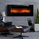 50 Inch Electric Fire Fireplace Wall Hung Led Flame Effect Heater With Remote