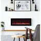 50 Wall Mounted Electric Fireplace Heater Realistic Led Flame Remote Control
