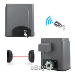 600KG Electric Sliding Gate Opener Automatic Motor Remote Control 4M Rack